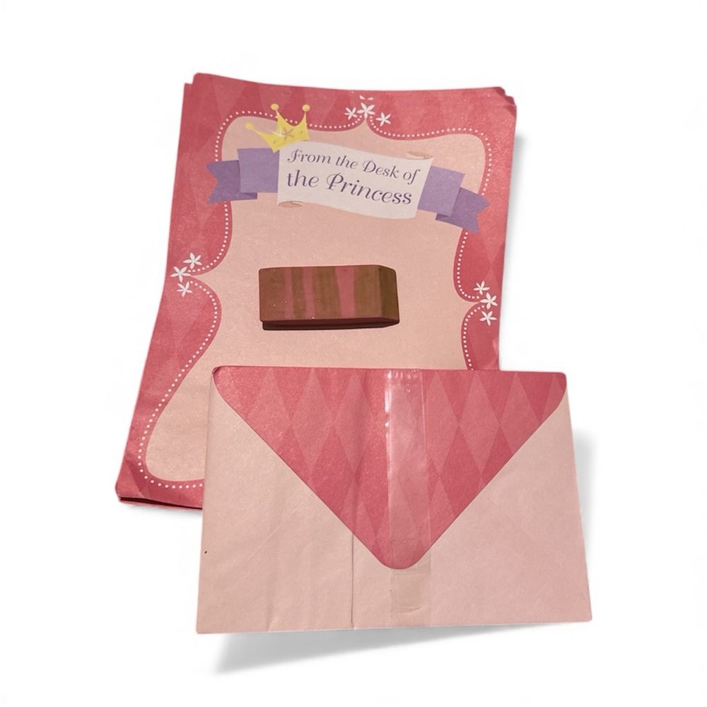 Princess Stationery Set with Pink and Purple Accents